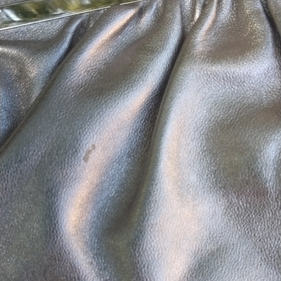 NWT Leather clutch purse EXPRESS, taupe pearl - Picture 11 of 15